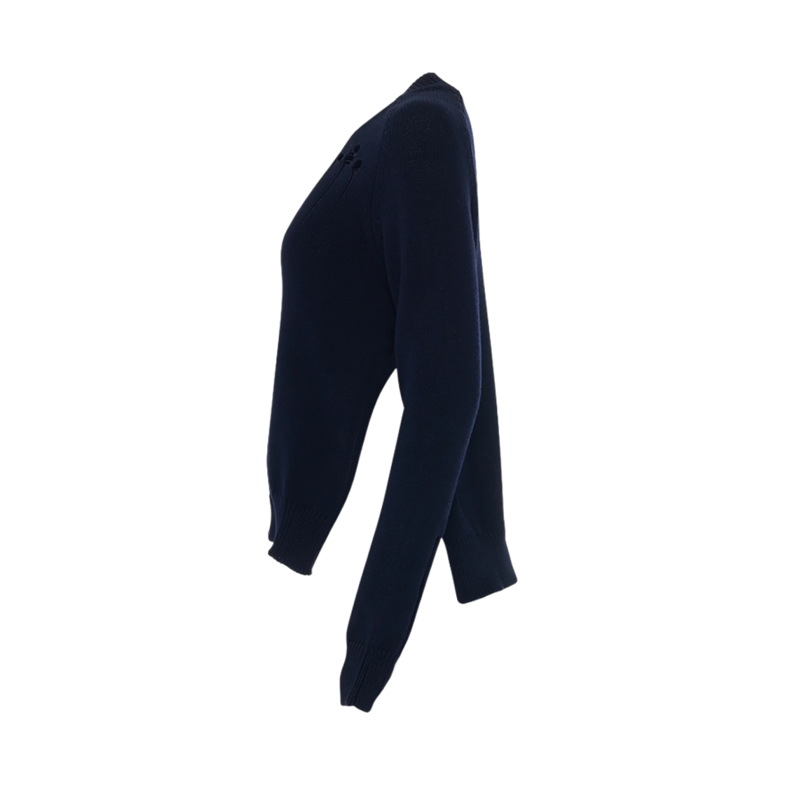 (W) 메종 마르지엘라 디스트레스드 스웨터 다크 블루((W) Maison Margiela Distressed Sweater Dark Blue) - 2