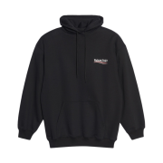(W) Balenciaga Political Campaign Hoodie Large Fit Black