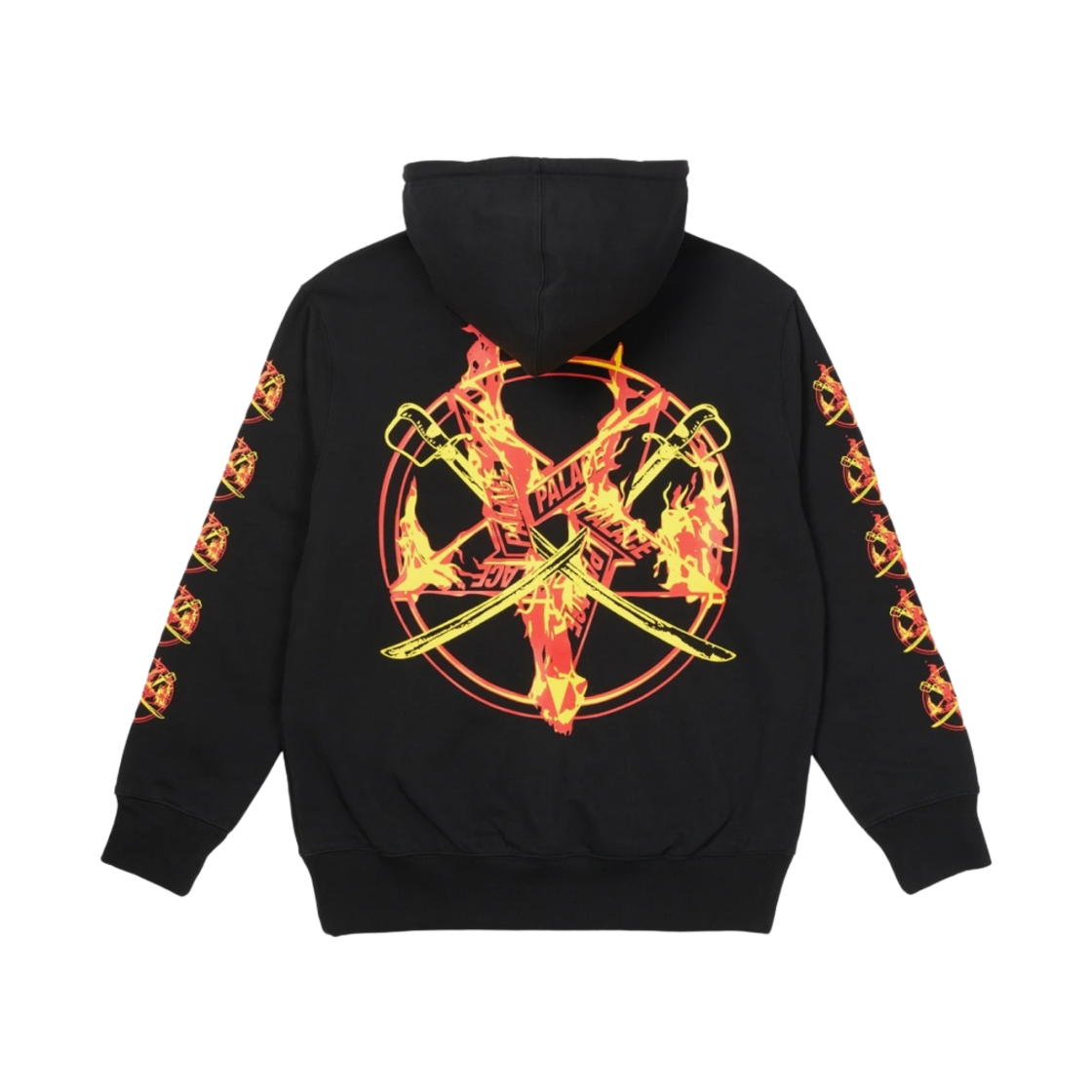 - Palace Flamed Hood Black - 21FW