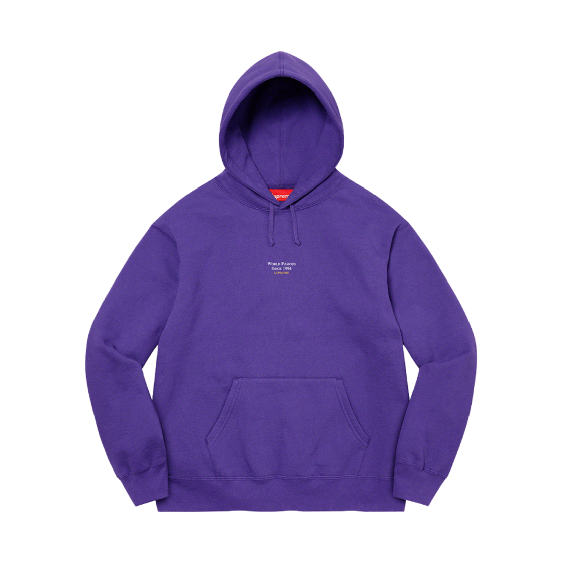 슈프림 월드 페이머스 마이크로 후드 스웨트셔츠 퍼플 - 23SS(Supreme World Famous Micro Hooded Sweatshirt Purple - 23SS) - 1