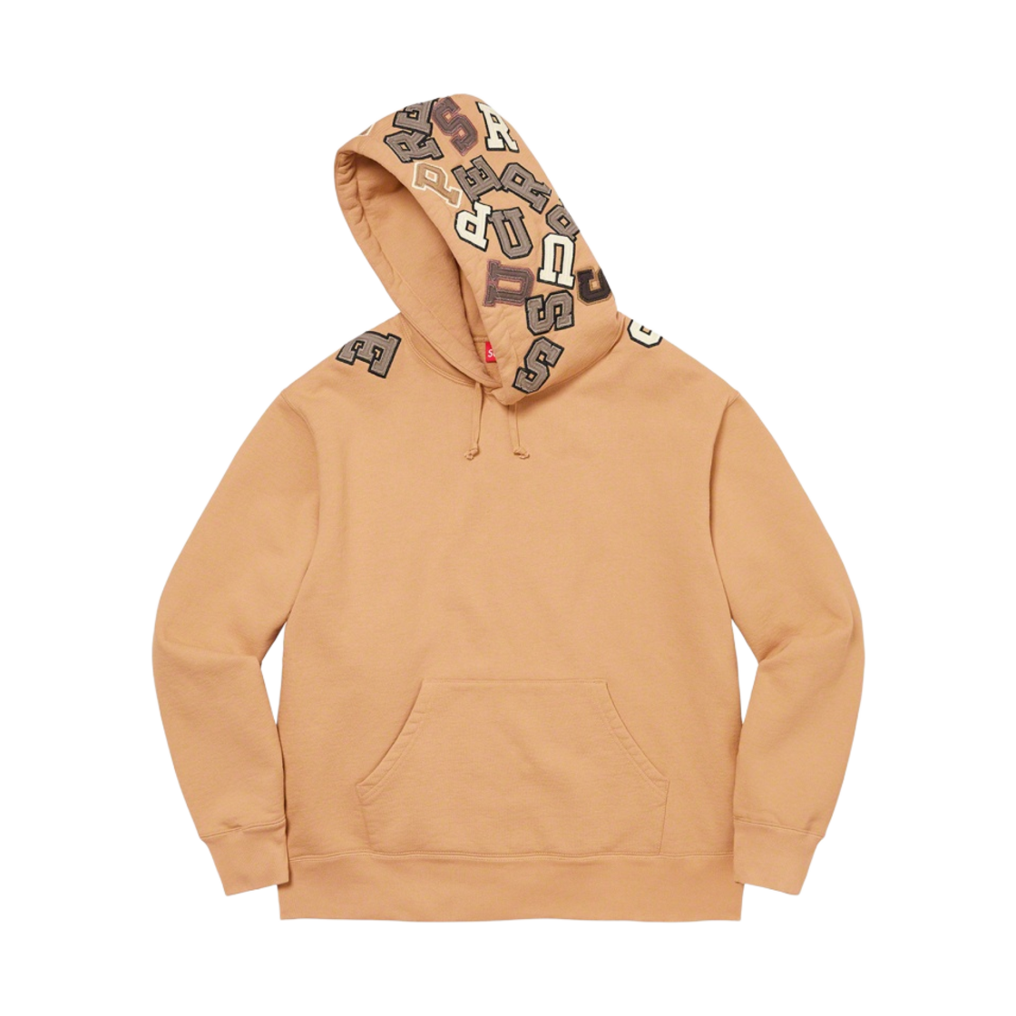 슈프림 스케터 아플리케 후드 스웨트셔츠 다크 탄 - 22FW(Supreme Scattered Applique Hooded Sweatshirt Dark Tan - 22FW) - 1