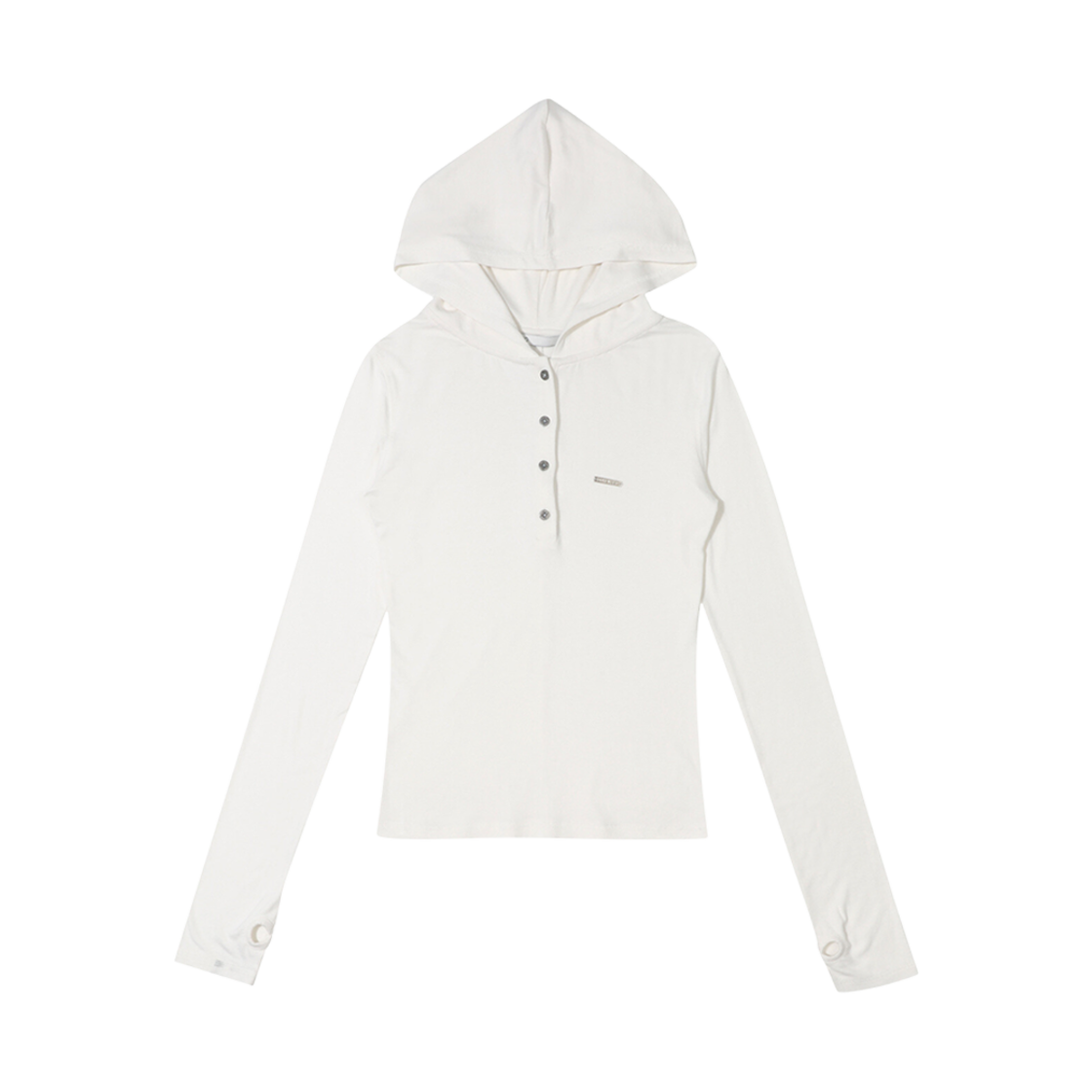 (W) 보헤미안 서울 후드 버튼 워머 티셔츠 아이보리((W) Bohemian Seoul Hood Button Warmer T-Shirt Ivory)