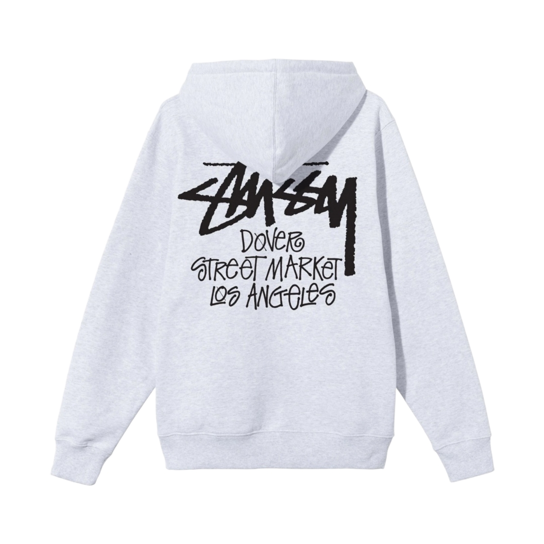 스투시 스탁 도버 스트리트 마켓 LA 후드 애쉬 헤더 2021(Stussy Stock DSM Los Angeles Hoodie Ash Heather 2021) - 1