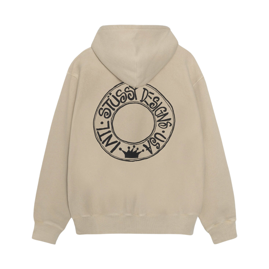 1925052 Stussy Buana Pigment Dyed Hoodie Khaki