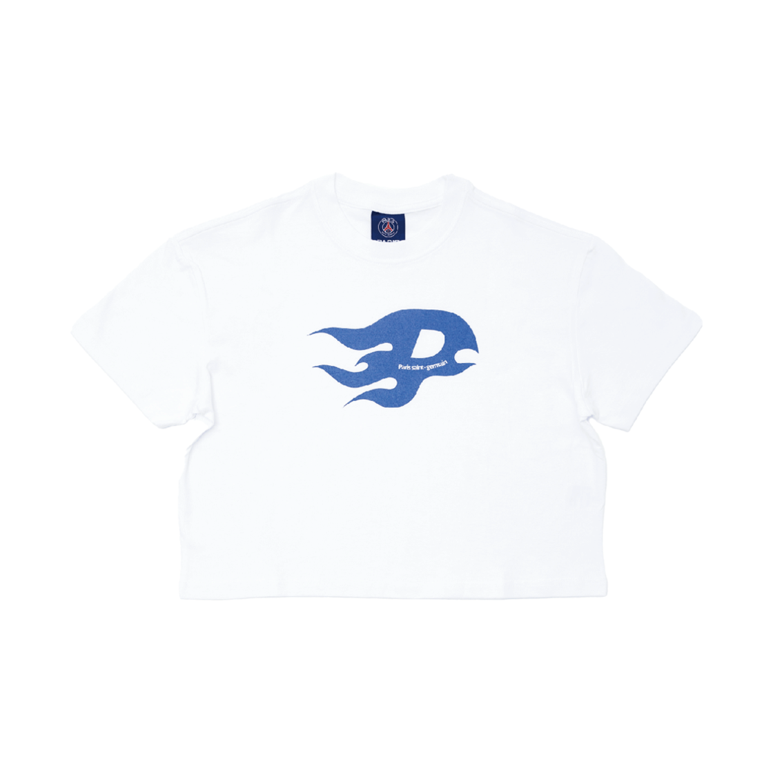 오버더피치 파리 생제르망 P 로고 크롭 티 화이트(Over The Pitch PSG p logocrop t)