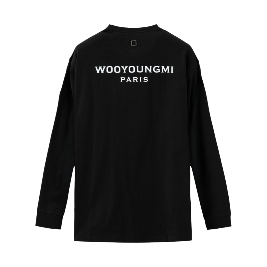 ☆25SS☆ブラックロゴ刺繍スウェットシャツ/WOOYOUNGMI☆