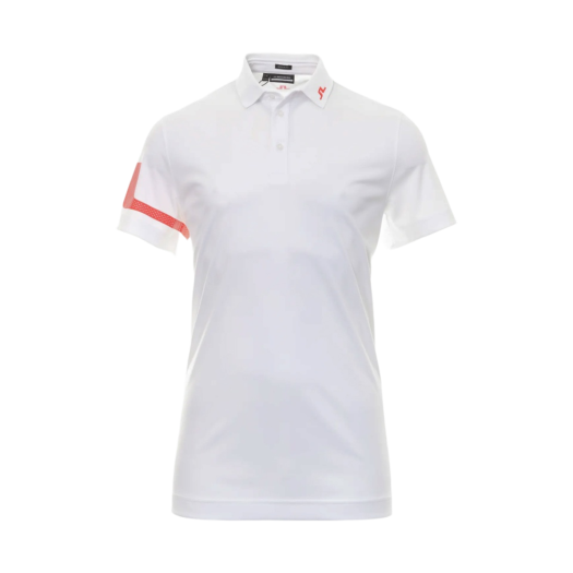 J.Lindeberg Heath Regular Fit Golf Polo Fiery Red