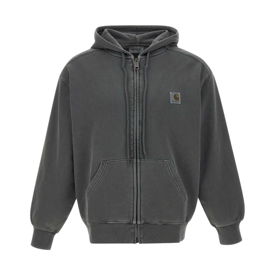 칼하트 WIP 후드 넬슨 자켓 그래파이트 가먼트 다이드(Carhartt WIP Hooded Nelson Jacket Graphite Garment Dyed)