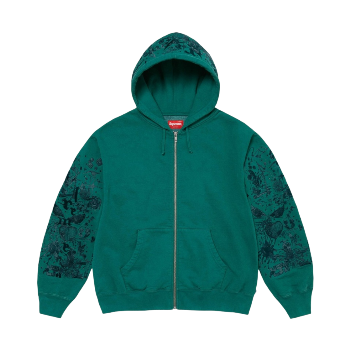 슈프림 아오이 집업 후드 스웨트셔츠 블랙 - 24SS | Supreme | KREAM