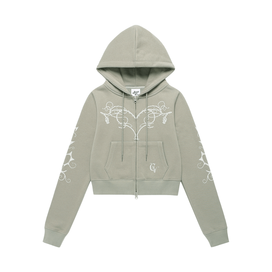 카비시 W 스템 집업 후디 카키