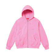 Supreme Small Box Zip Up Hooded Sweatshirt Pink - 23FW