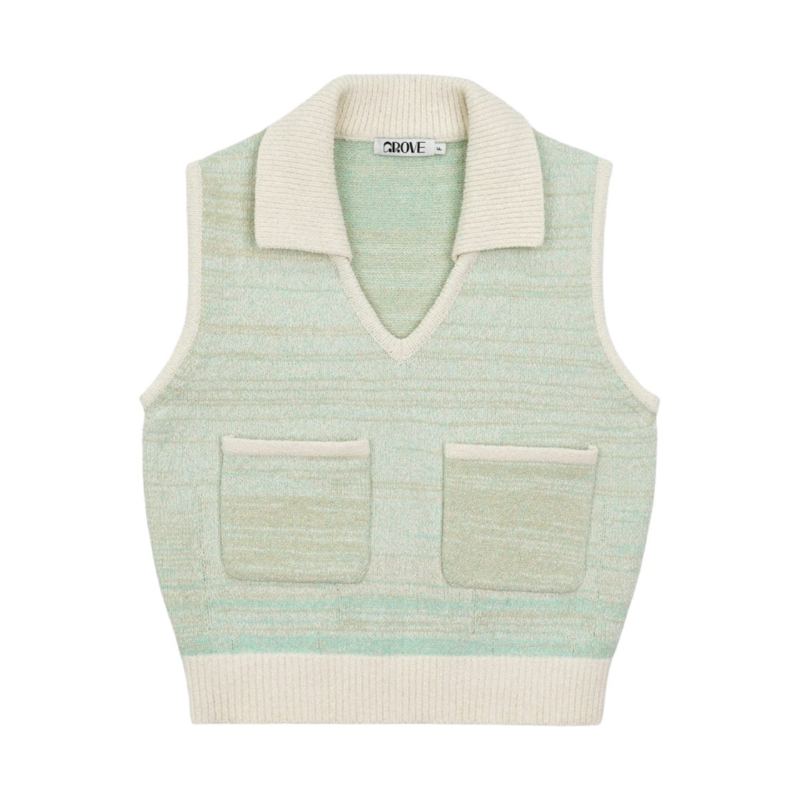 (W) 그로브 스웰 니트 베스트 민트 - 23SS((W) Grove Swell Knit Vest Mint - 23SS)