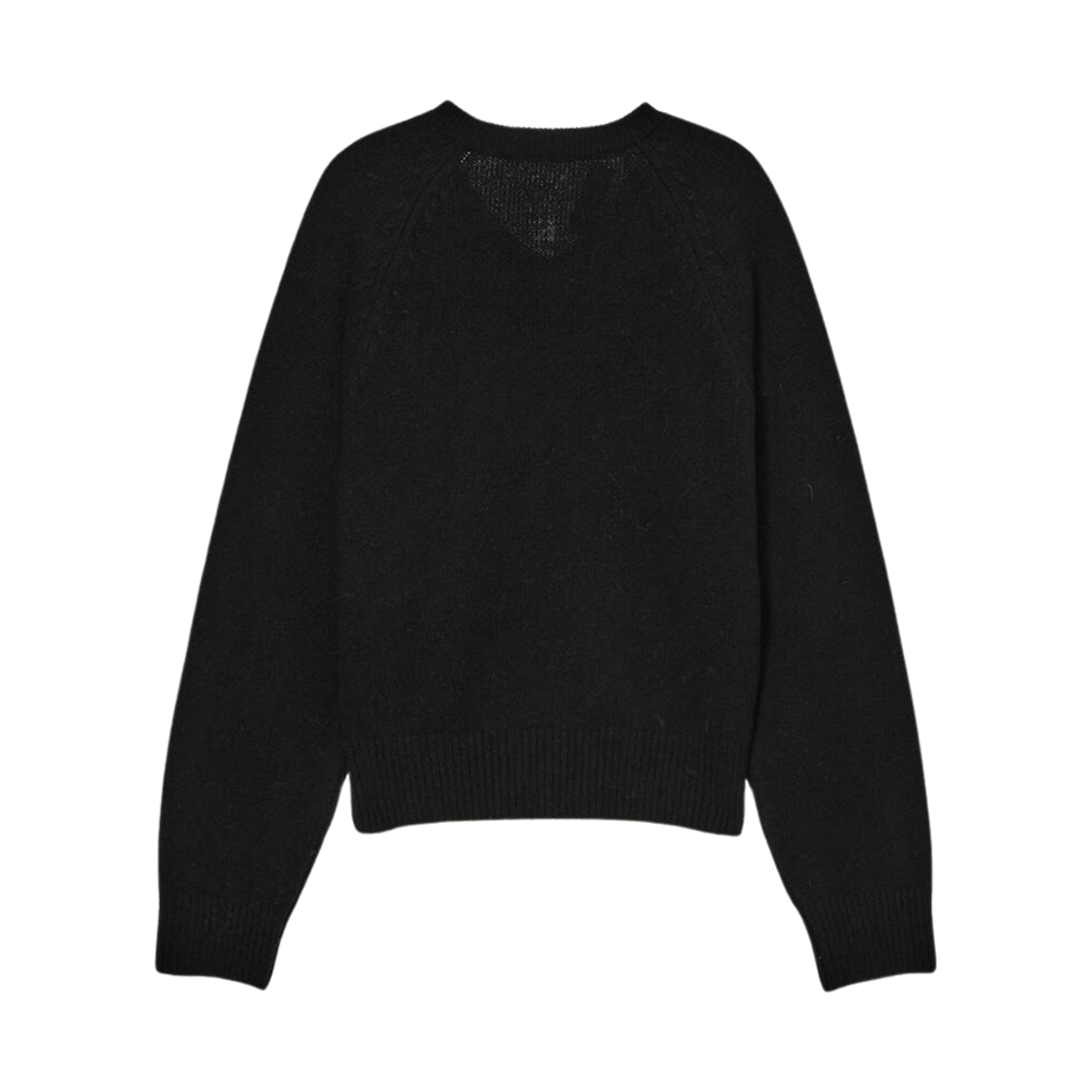 던스트 메리노 울 브이넥 스웨터 블랙(Dunst Merino Wool V-Neck Sweater Black) - 2