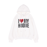 Fancy Club I Love My Hoodie White