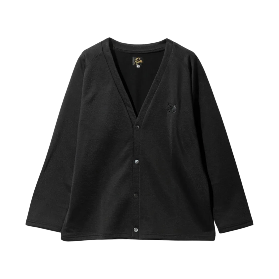 니들스 브라이트 저지 브이넥 가디건 블랙(Needles Bright Jersey V-Neck Cardigan Black)
