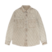 Stussy Quilted Denim Shirt Vintage Wash