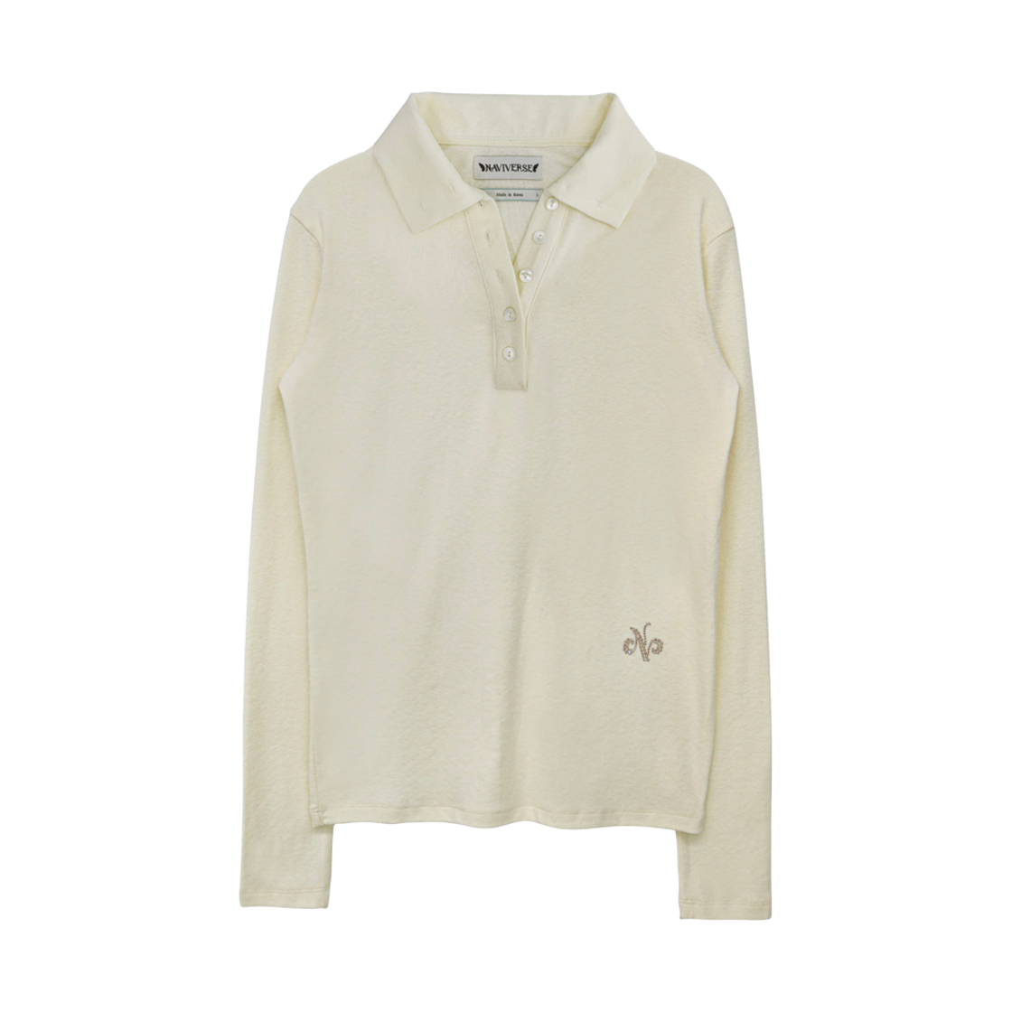 나비버스 소프트 레이어드 셔츠 크림(NAVIVERSE Soft Layerd Shirt Cream)