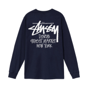 Stussy Stock DSM New York LS T-Shirt Navy 2021