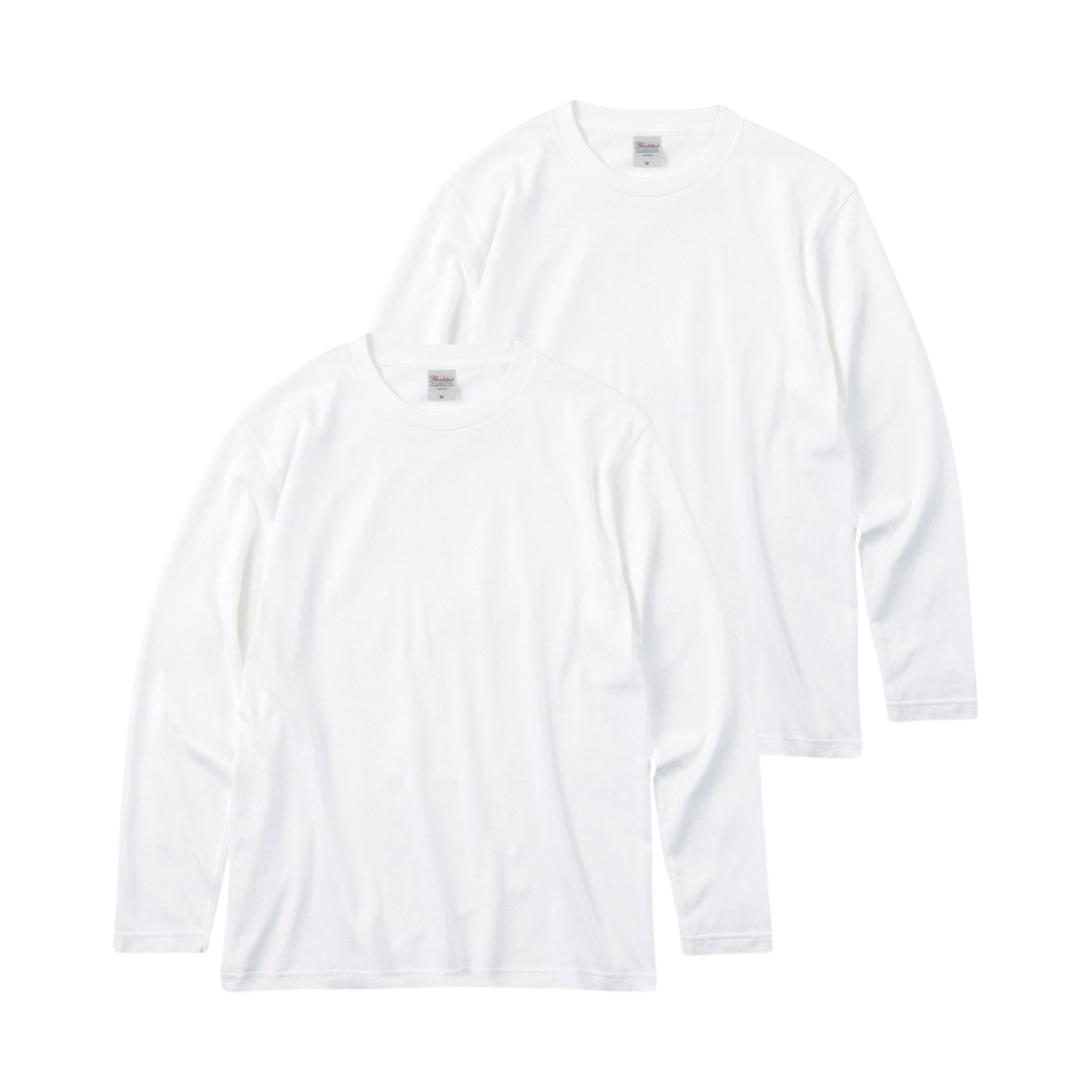 프린트스타 베이직 라운드 롱슬리브 티셔츠 화이트 (2팩)(Printstar Basic Round Long Sleeve T-Shirt White (2Pack))