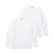 Printstar Basic Round Long Sleeve T-Shirt White (2Pack)