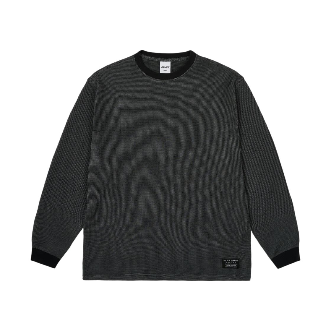 팔라스 투톤 와플 롱슬리브 블랙 - 25SS