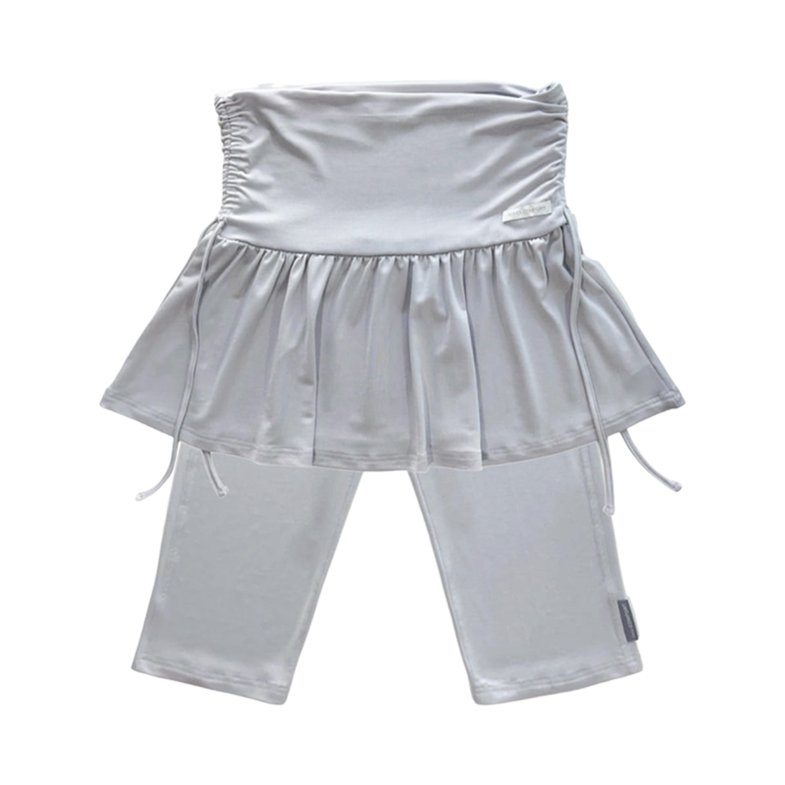 (W) 지초이 셔링 스커트 & 카프리 팬츠 펄 (2개 세트)((W) Jichoi Shirring Skirt & Capri Pants Pearl (Set of 2))