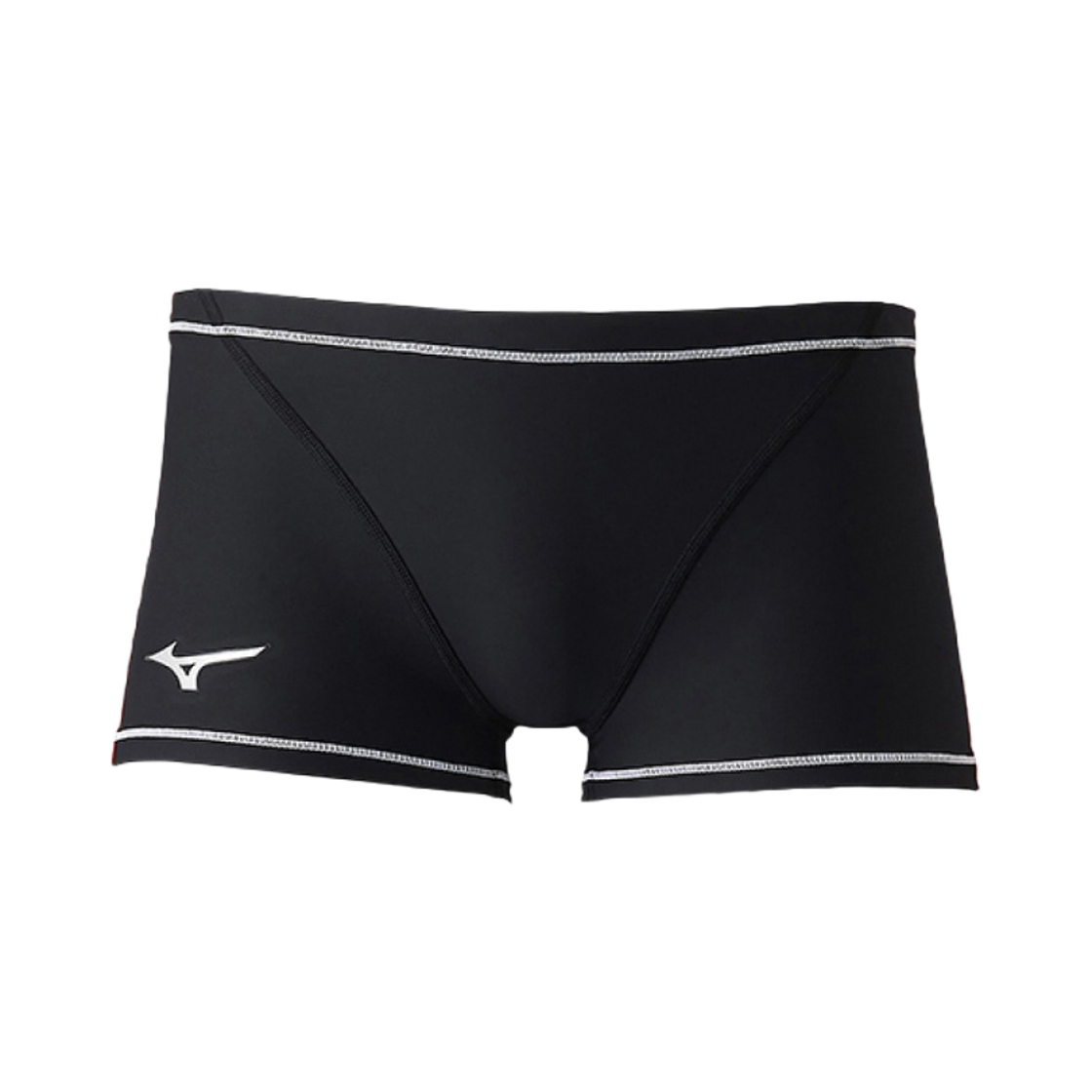 N2MB806071 Mizuno Exersuit Color Stitch Square Leg Swimsuit Black White