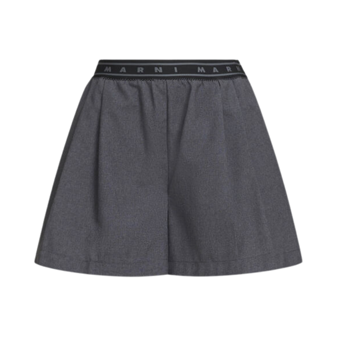 PAMA0547S0-TW839-00N60 (W) Marni Symbol Wool Shorts Graphite