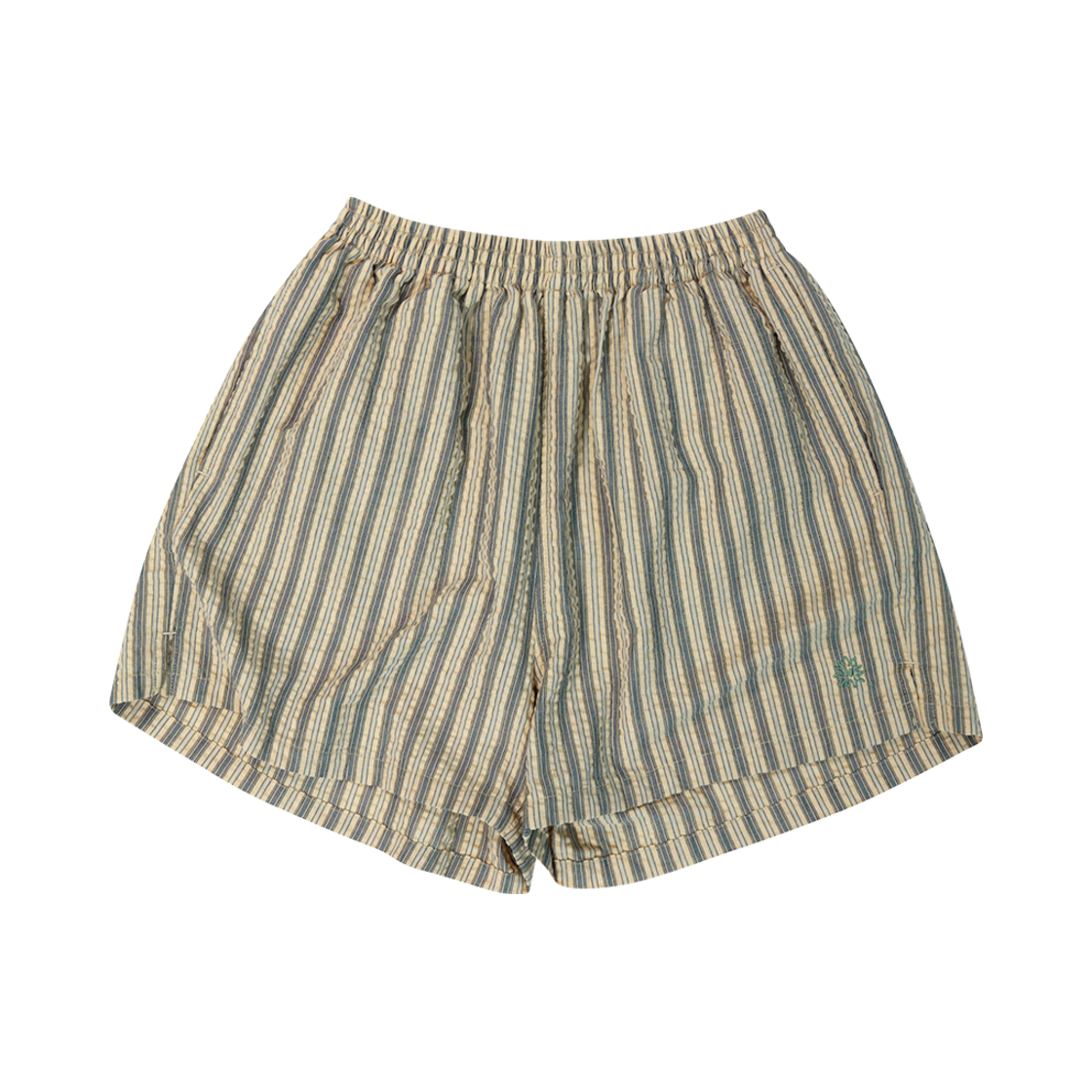 플랫웨이브 인 서울 헤이지 스트라이프 쇼츠 블루(Flatwave in Seoul Hazy Stripe Shorts Blue)