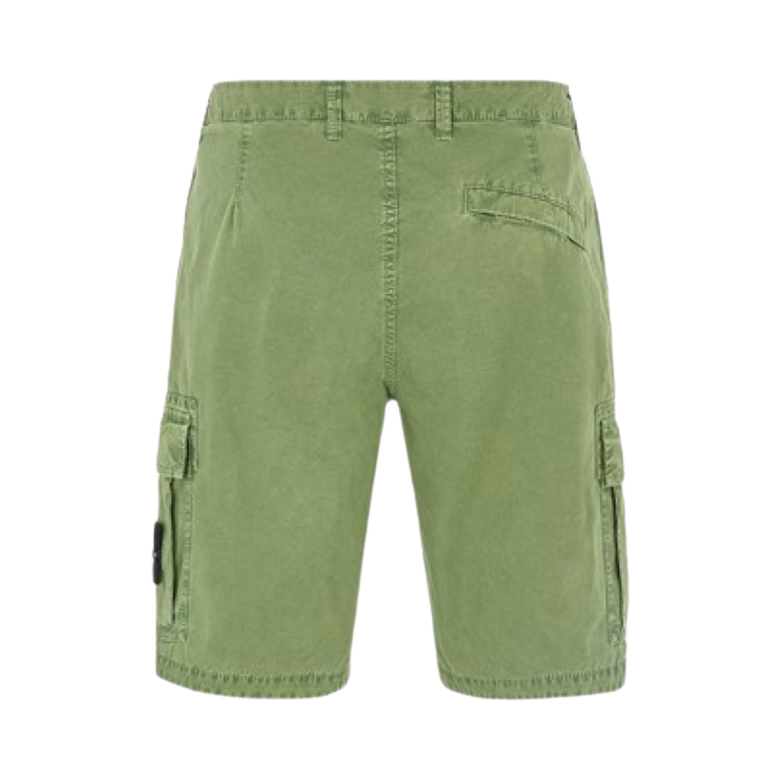 스톤 아일랜드 L11WA 브러쉬드 코튼 캔버스 가먼트 다이드 버뮤다 쇼츠 올리브 그린 - 22SS(Stone Island L11WA Brushed Cotton Canvas Garment Dyed Bermuda Shorts Olive Green - 22SS) - 2