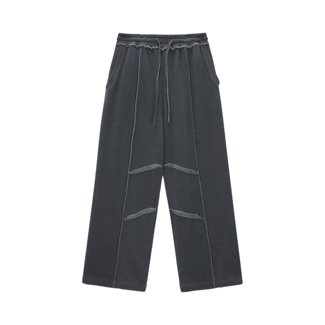 MK2411PT008M (W) Matin Kim Cut Out Pigment Sweatpants Grey