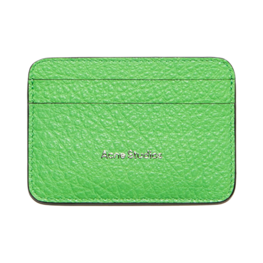 CG0245-AB8 Acne Studios Leather Card Holder Green