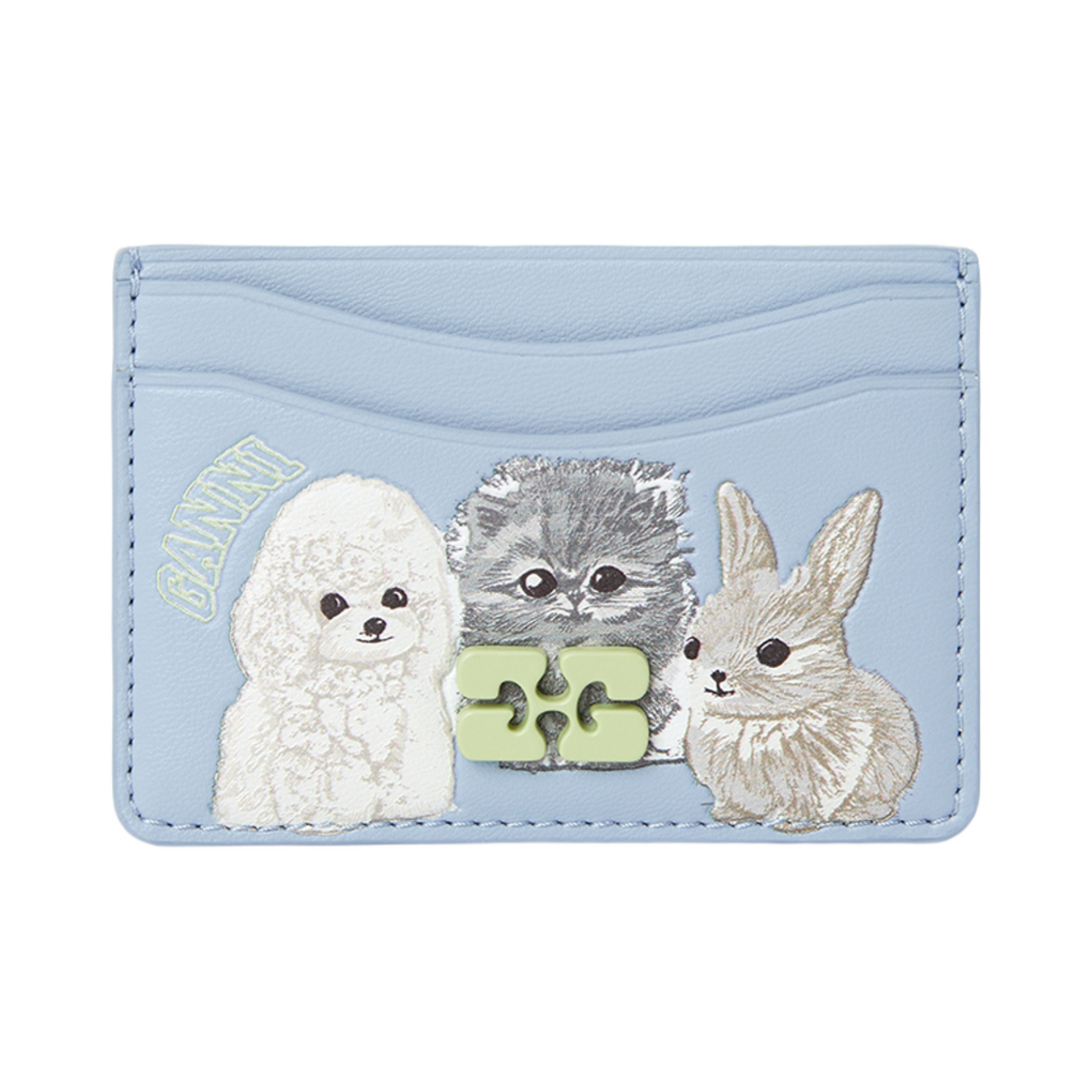 가니 카드 홀더 월렛 블루(Ganni Card Holder Wallet Blue)