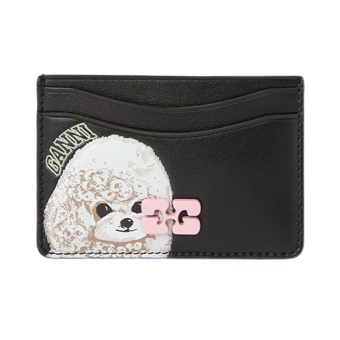 가니 카드 홀더 월렛 블랙(Ganni Card Holder Wallet Black)