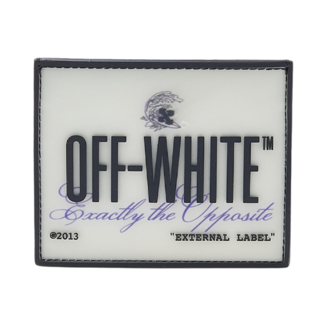 OMND041S23LEA0011084 Off-White Exact Print Card Holder Black Multicolor