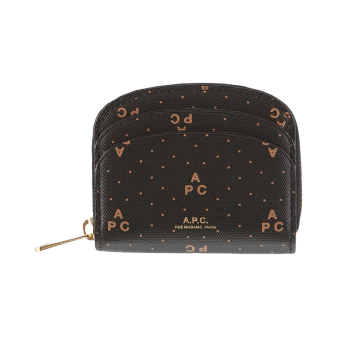 아페쎄 데미룬 미니 컴팩트 월렛 블랙(A.P.C. Demi-Lune Mini Compact Wallet Black) - 1