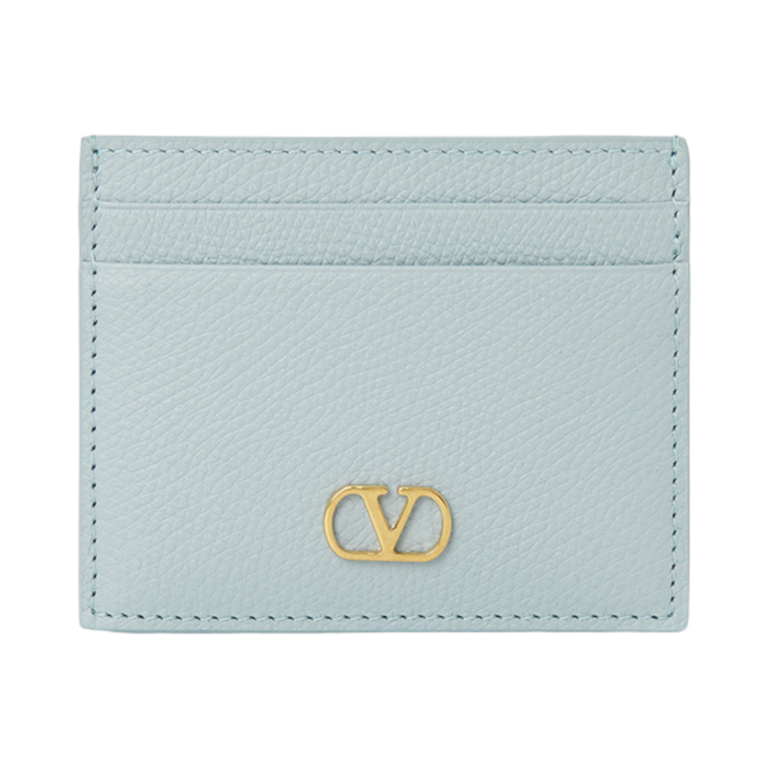 P0AJ7SNPZJ4 Valentino V Logo Signature Card Holder Sky Blue