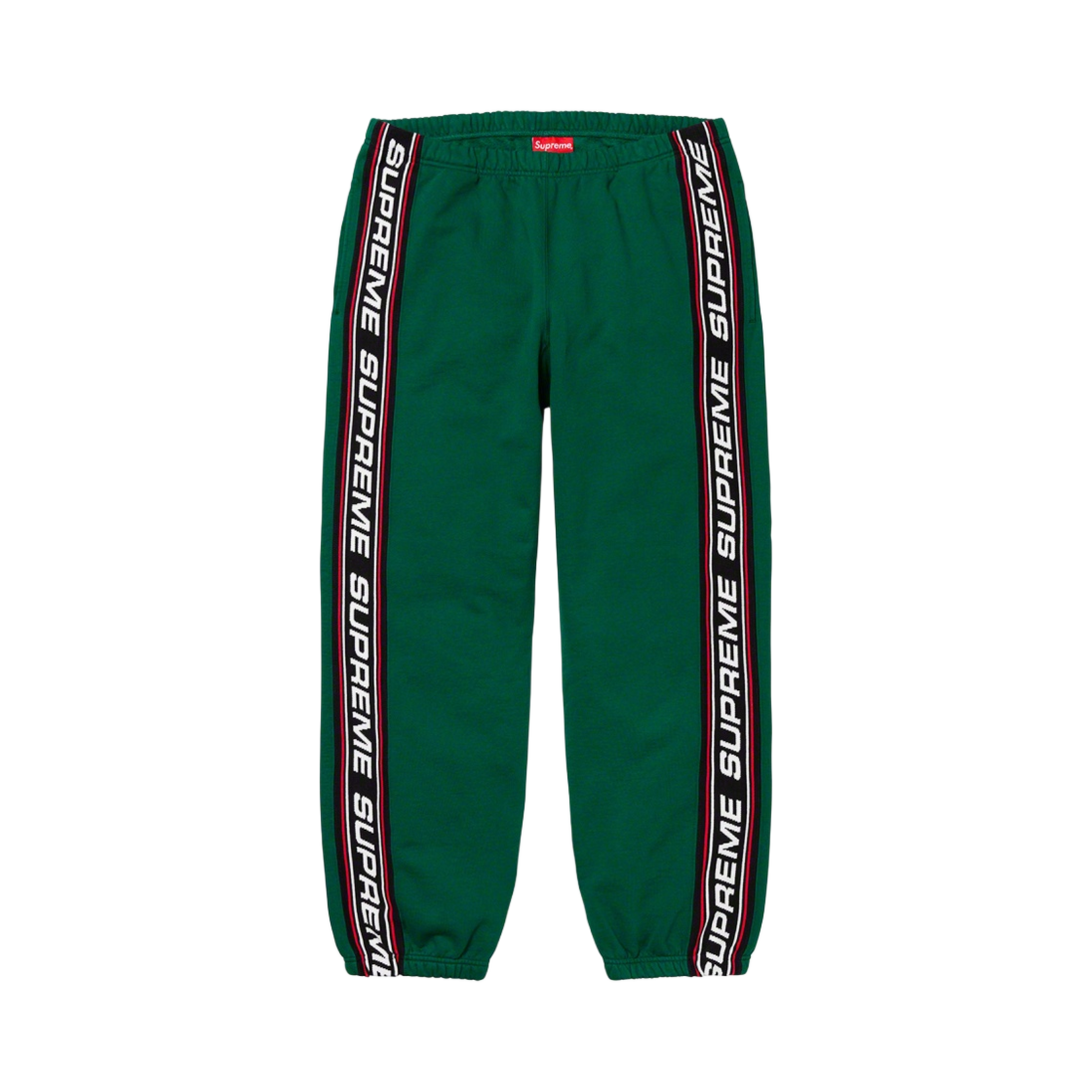 슈프림 텍스트 립 스웨트팬츠 다크 그린 - 19FW(Supreme Text Rib Sweatpants Dark Green - 19FW) - 1