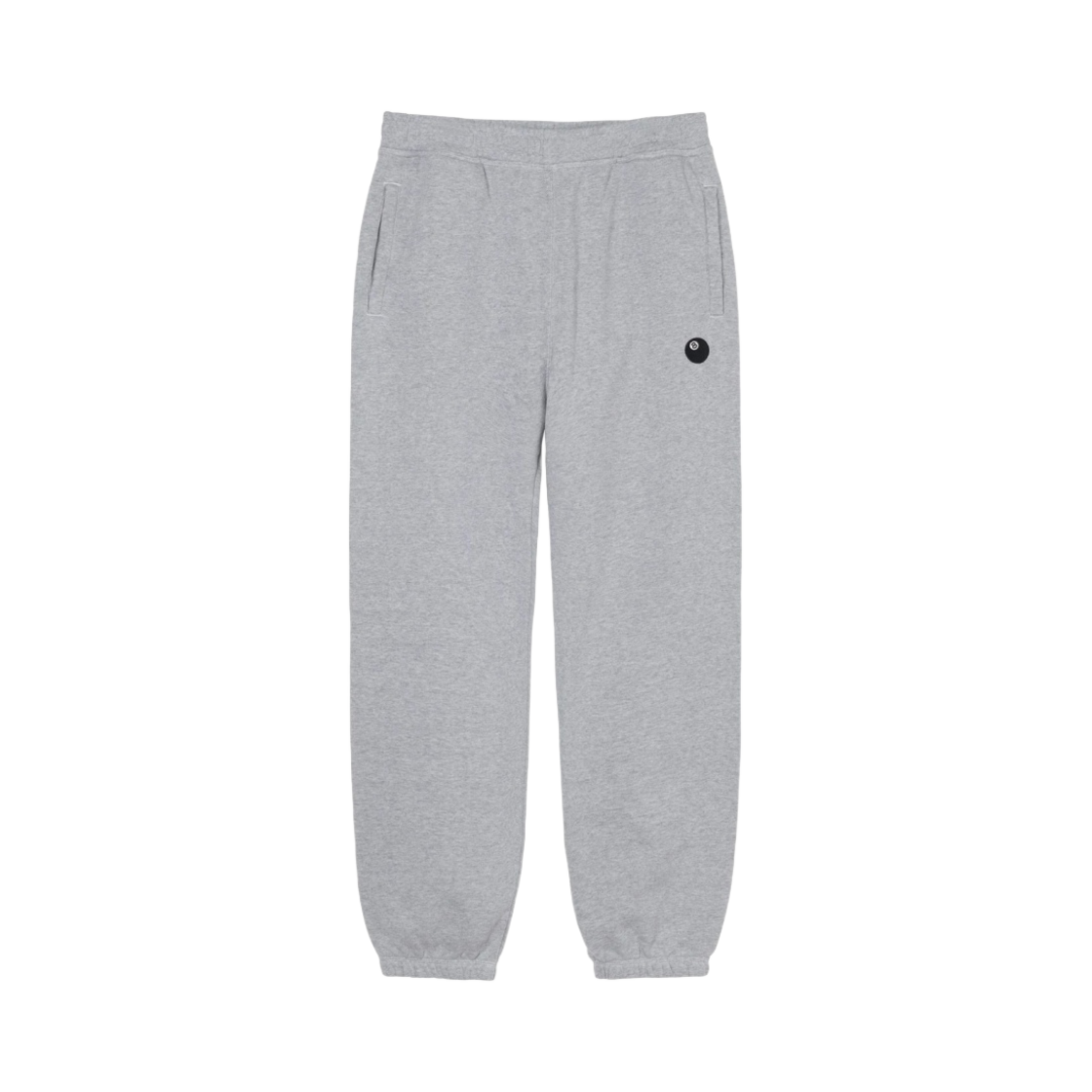 스투시 8볼 자수 팬츠 그레이 헤더