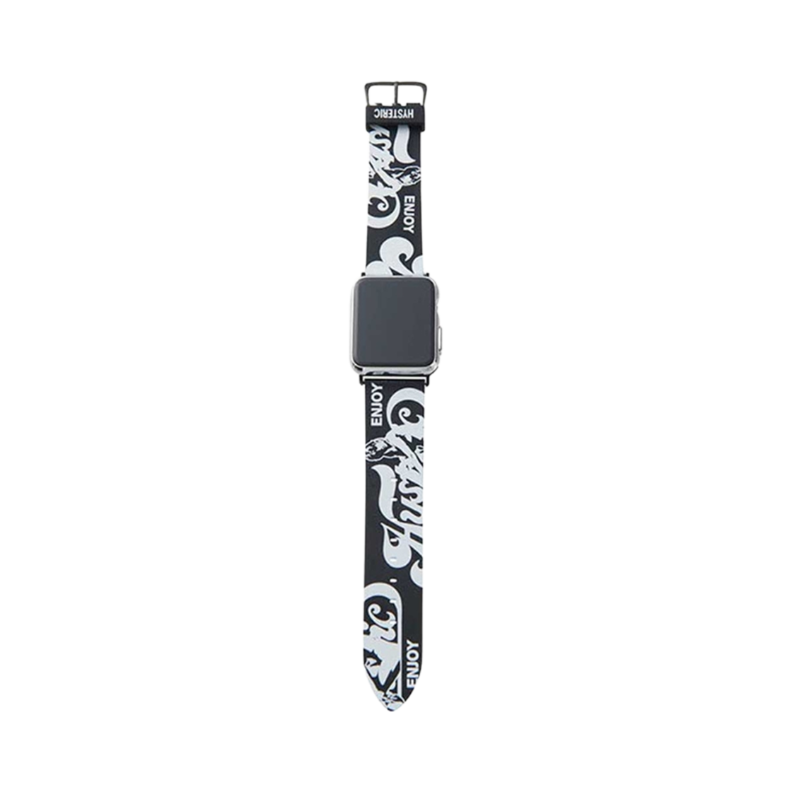 01251QG04 Hysteric Glamour Enjoy Hysteric Apple Watch Silicone Band Black