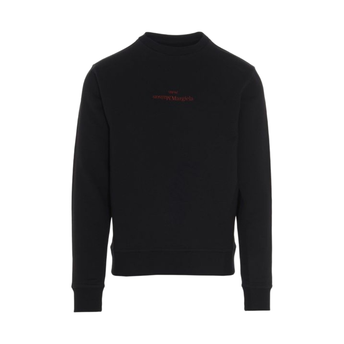 메종 마르지엘라 리버스 스티치 로고 스웨트셔츠 블랙 레드(Maison Margiela Reverse Stitch Logo Sweatshirt Black Red) - 1