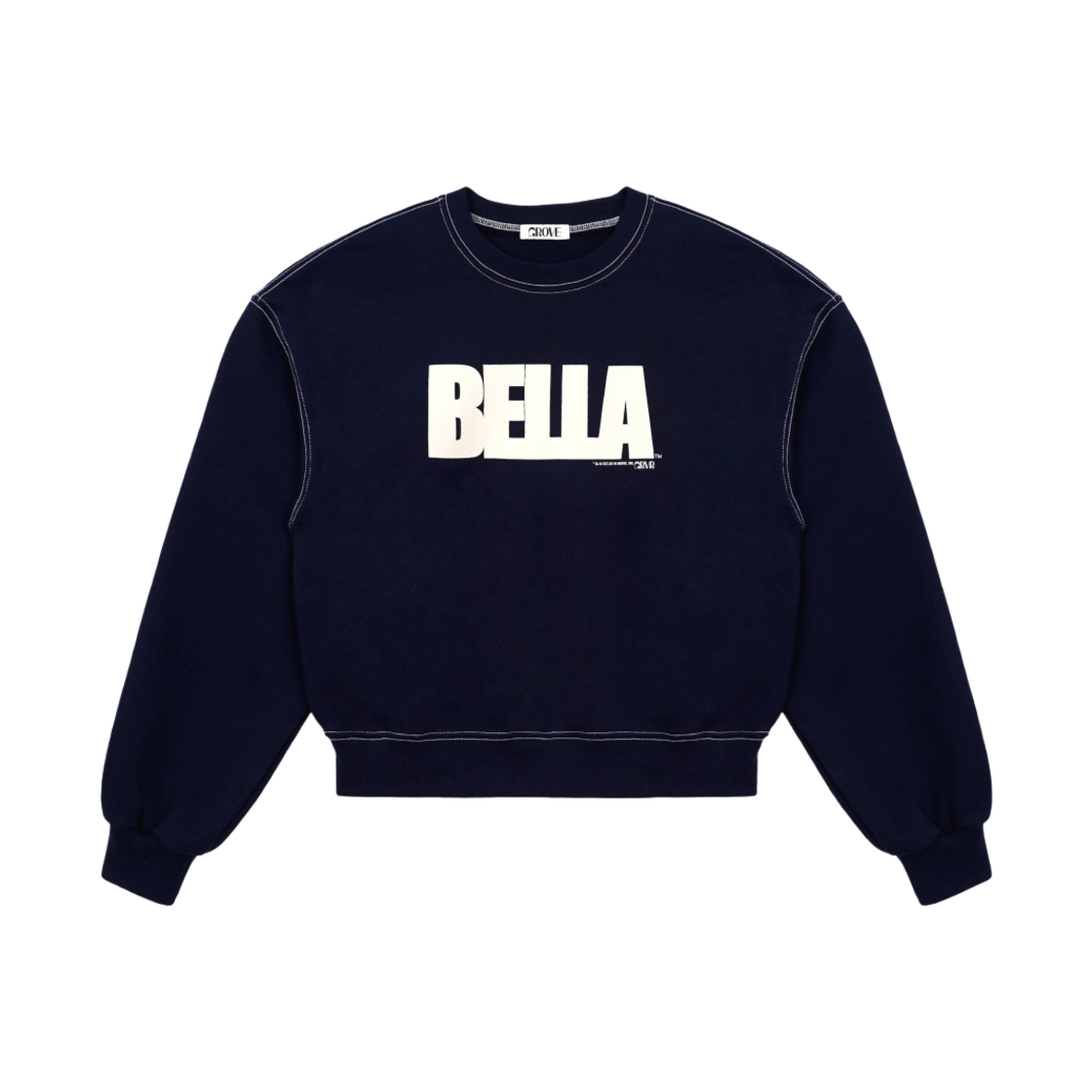 (W) 그로브 벨라 스웨트셔츠 네이비 - 23SS((W) Grove Bella Sweatshirt Navy - 23SS)