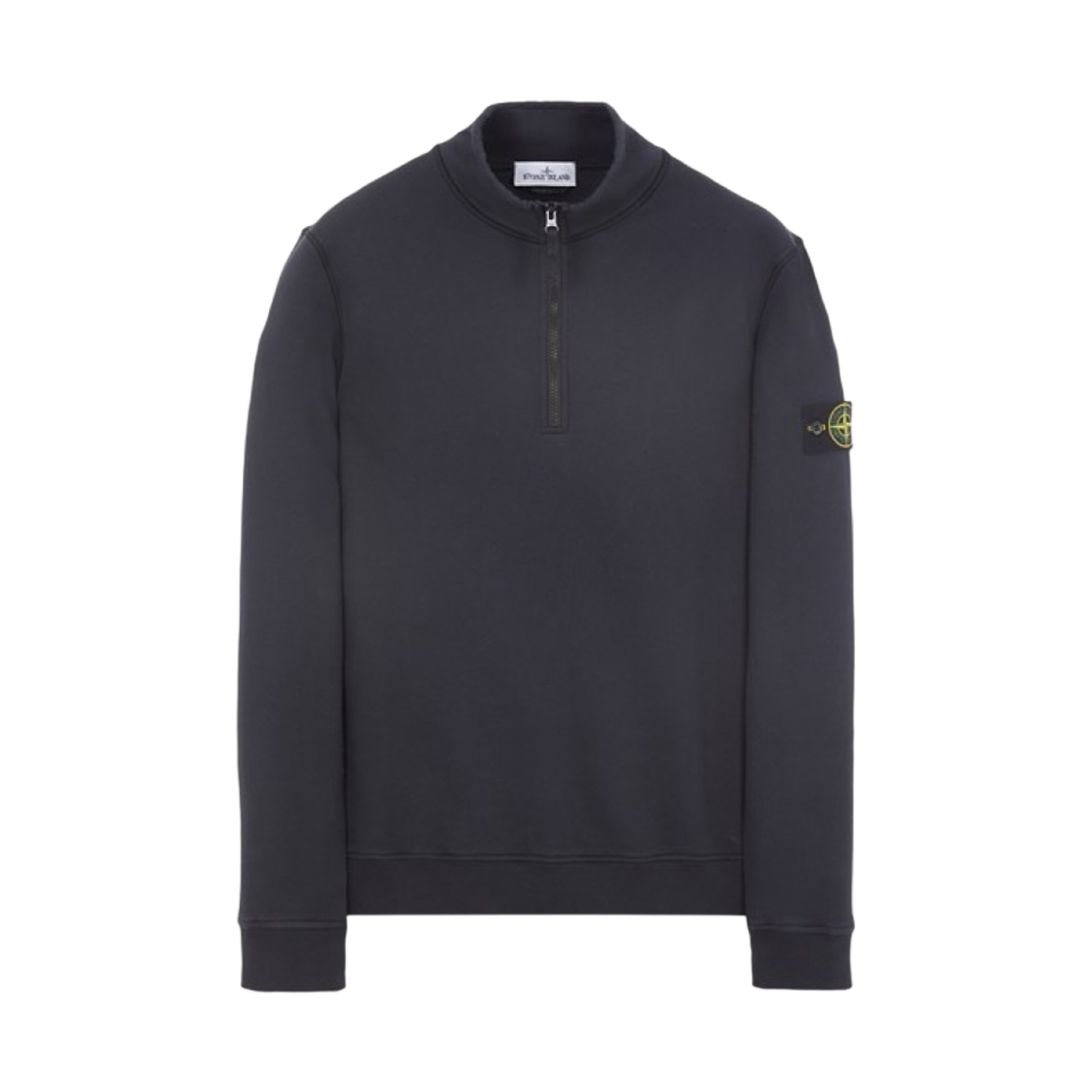 스톤 아일랜드 61951 코튼 플리스 가먼트 다이드 하프 집 스웨트셔츠 네이비 블루 - 23SS(Stone Island 61951 Cotton Fleece Garment Dyed Half Zip Sweatshirt Navy Blue - 23SS) - 1