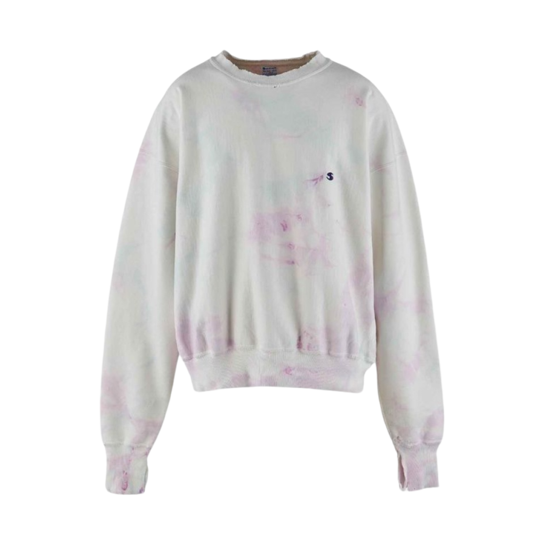 A23-0000-025 Saint Mxxxxxx SM025 One Point Crewneck Sweat Tie Dye - 23AW