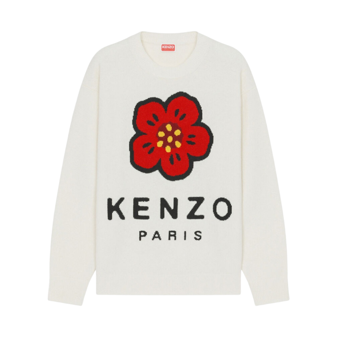 겐조 보케 플라워 메리노 울 점퍼 오프 화이트(Kenzo Boke Flower Merino Wool Jumper Off White)