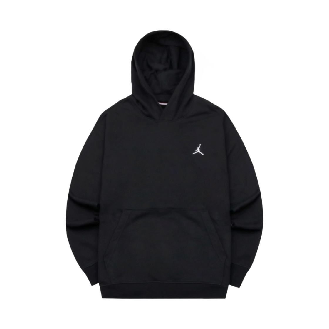 조던 에센셜 루프백 플리스 풀오버 후드 블랙 - 아시아(Jordan Essentials Loopback Fleece Pullover Hoodie Black - Asia)