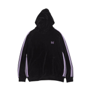Needles Track Hoodie Velour Black