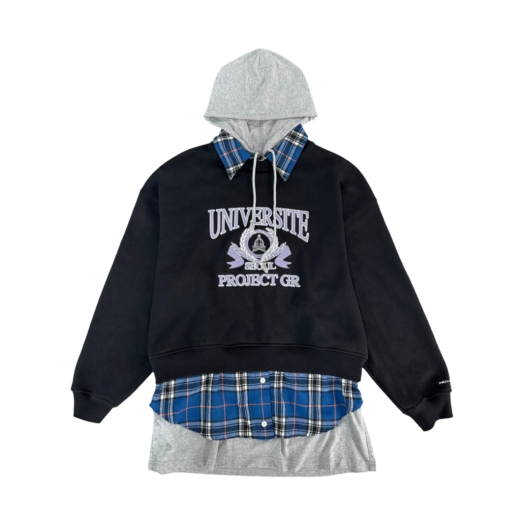 프로젝트 G/R x 인세인개러지 클라운 바이크 후드 블랙