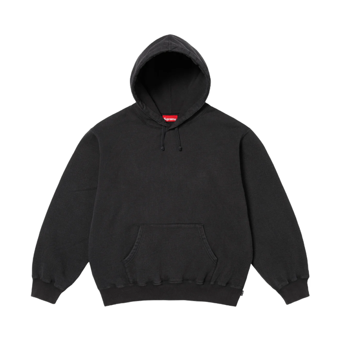슈프림 프레이드 후드 스웨트셔츠 블랙 - 25SS(Supreme Frayed Hooded Sweatshirt Black - 25SS) - 2