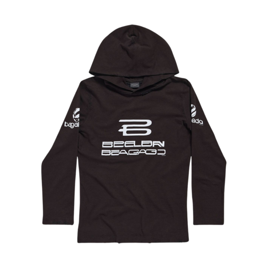 Balenciaga Hoodie Long Sleeve T-Shirt Black